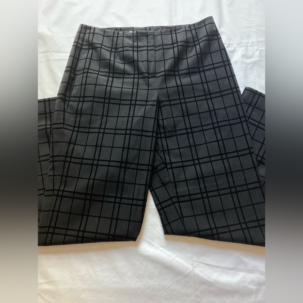 Talbots Stretch Polyester Viscose Blend Black Che… - image 2